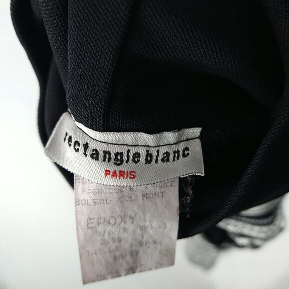 Rectangle Blanc Chaps Leggings Womens XS Black White Fair Isle Rave Festival - Picture 6 of 8